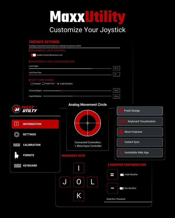 MaxxStick Ergo Pro - Keyboard Joystick – MaxxStick Controllers